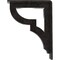 Ekena Millwork Bradford Wrought Iron Bracket, (Triple center brace), Antiqued Pewter 2"W x 5 1/2"D x 8"H BKTM02X05X08TBRAPW - alternate 7